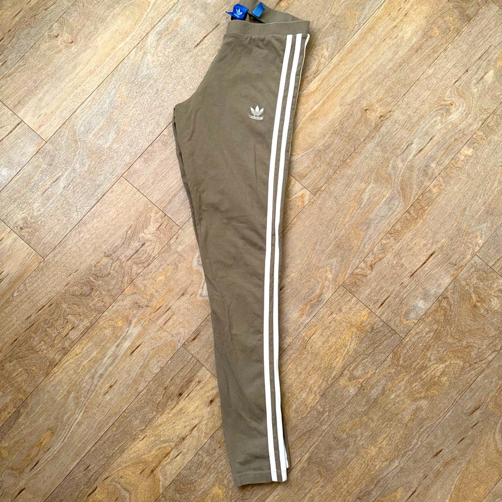 Adidas Mid Rise Leggings Green